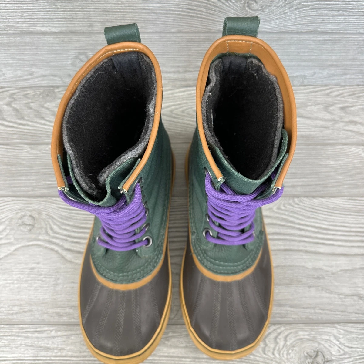 Sorel Premium Waterproof Women s Size 8 Dark Green Royal Purple