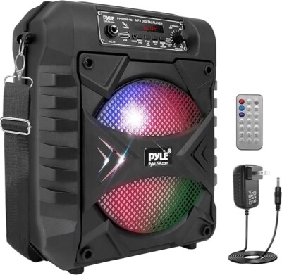 Pyle, tragbares Bluetooth PA-Lautsprechersystem - 300 W wiederaufladbar Party... 