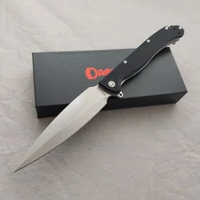 Daggerr Knives Vendetta Framelock Blk G10 & Stainless Folding VG-10 Knife VDBKST