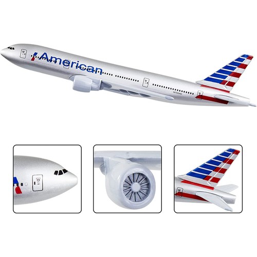 16cm American B777 Aircraft Model Plane 1:400 Alloy Model With Display Stand O - Imagen 7 de 7