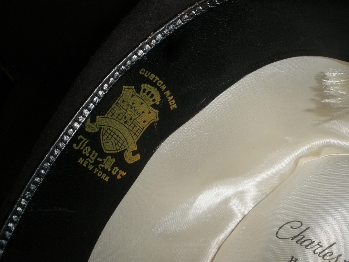 Charles Knox Hatter Brown Wool Fedora Hat Vintage Size 7 1/8 EUC