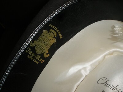 Charles Knox Hatter Brown Wool Fedora Hat Vintage Size 7 1/8 EUC