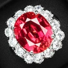 Radiant Sunset Padparadscha Sapphire 8.50Ct 925 Sterling Silver White Gold Rings