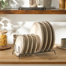 OHS Plate Holder Organiser Storage Dish Drainer Kitchen Drying Rack Metal Frame