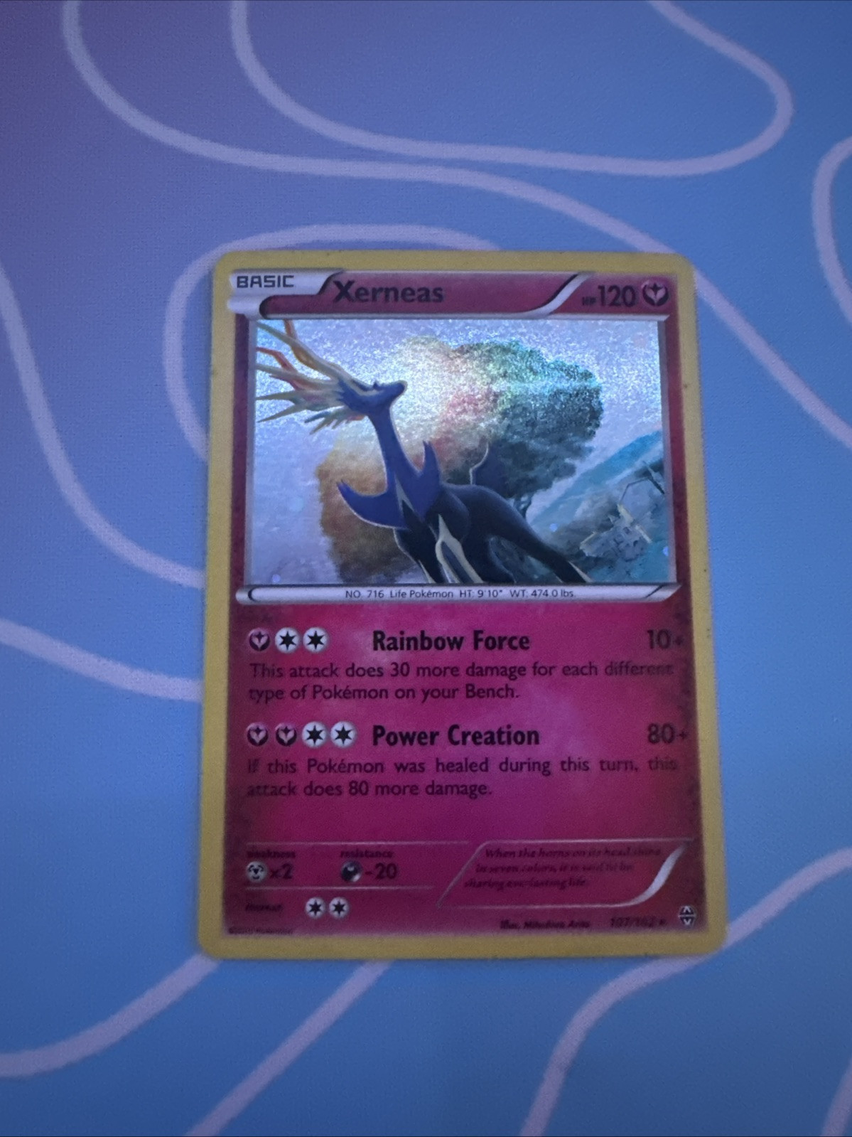 107/162 Xerneas Holo BREAKthrough Pokemon Card