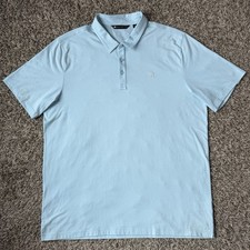 Travis Mathew Polo Blue The Heater Men's Size 2XL Golf Stretch 1MW395 NWOT
