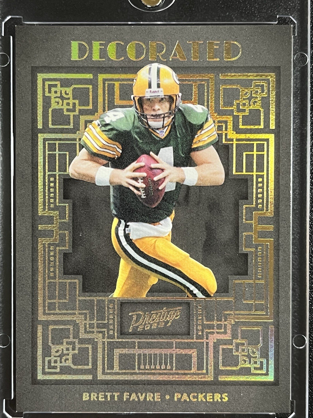 2022 Prestige Brett Favre DECORATED Case Hit! GB Packers DE-10