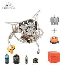 NomadPeak 5800W Outdoor Camping Gas Burner With Propane Adapters For Hiking