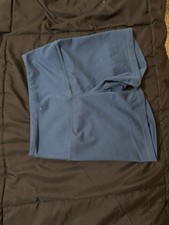 Women  s XS Regular Biker Shorts Blue Solid Pattern Pre-Owned Good