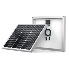ACOPOWER 50 watt Solar Panel 50W 12V Mono Photovoltaic Pv Module Solar Panel ...