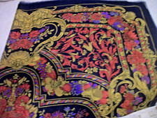 VINTAGE LARGE SCARF SHAWL CHALLIS BY BERKSHIRE BRILLIANT MAULTI COLORS 48 X48
