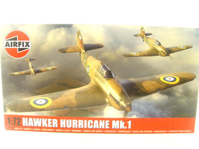 Hawker Hurricane Mk.1 Jagdflugzeug- Airfix  Flugzeug Bausatz 1:72 -  02067   #E