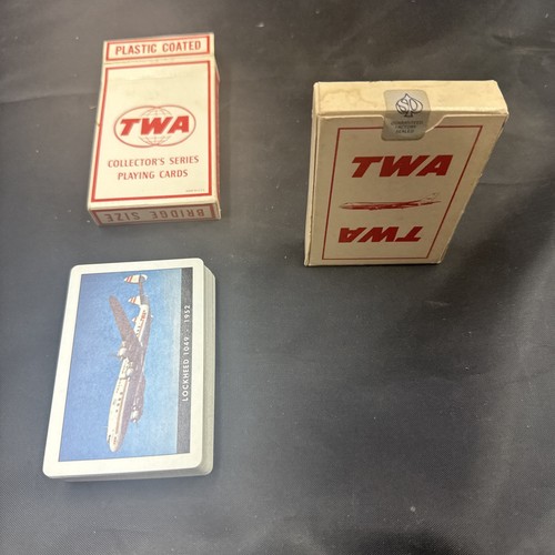 Jeu De Cartes Publicitaires Vintage TWA Airlines - Aviation