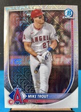 2025 Bowman Chrome Mike Trout #27 Mega Box Mojo Refractor Angels