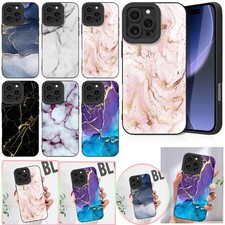 Charming Marble Printed TPU Cover For iPhone 16 Air 17 15 Samsung S25 Phone Case