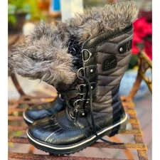Sorel Tofino II Waterproof Insulated Faux Fur Lace Up Snow Boots 5.5