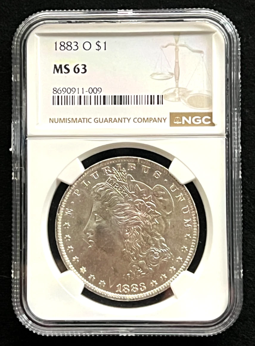 New Orleans Silver 1883 Year Morgan US Dollars (1878-1921) for