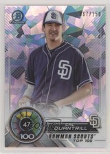2018 Bowman Scouts' Top 100 Atomic Refractor 67/150 Cal Quantrill #BTP-47 0m8