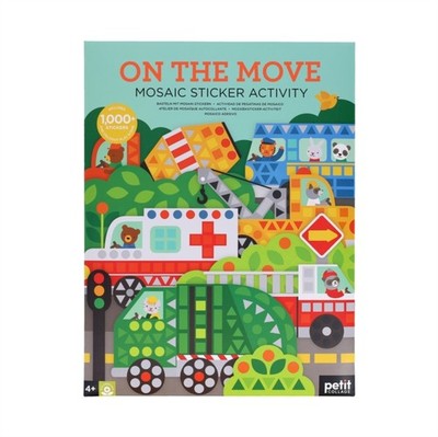 MOSAIC STICKER ACTIVITY ON THE MOVE by PETIT COLLAGE Non-book item Self Help