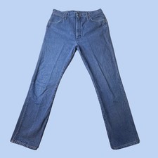 Vintage Wrangler Jeans Mens 36x32 34x30 Blue 13MWZ Cowboy Cut Denim USA 90s