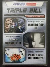 AAFES Triple Bill DVD Maniac Cop 3 Grand Tour Player Of The Rollerboys