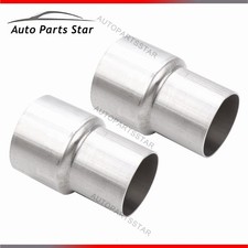 2pcs Exhaust Pipe To Pipe Coupling Connector Adapter Reducer 2 Id 2.5 Id 2pcs Exhaust Pipe To Pipe Coupling Connector Adapter Reducer 2 Id 2.5 Id