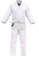 Nuevo Kimono Fuji Sports Hombre Mujer Tejido Único Judo Gi - Blanco Talla 7