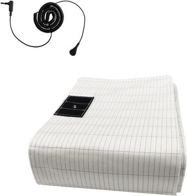 Grounding Sheets for Bed King Size, Grounding Flat Sheet with Silver Fiber & Co