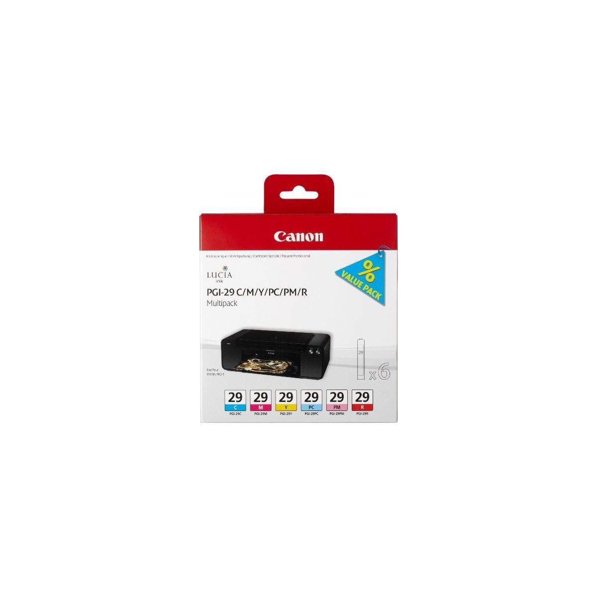 Cartouche d'encre Canon PGI-29 multipack couleur pour imprimante jet d'encre