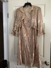 Vintage Patra Mother of the Bride evening ,cocktail dress with sheer jacket 14