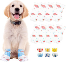 Disposable Dog Booties 40-Pack, Waterproof Paw Protectors, Small to Large Dogs