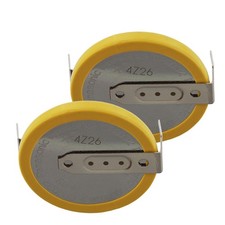 2x CR-2032/HFN 3V Lithium Coin Battery Horz 2 Pins for CMOS Date Time