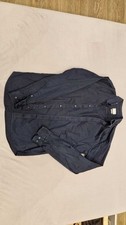 Men Selected Homme Shirt Navy Cotton 38 #2P1M