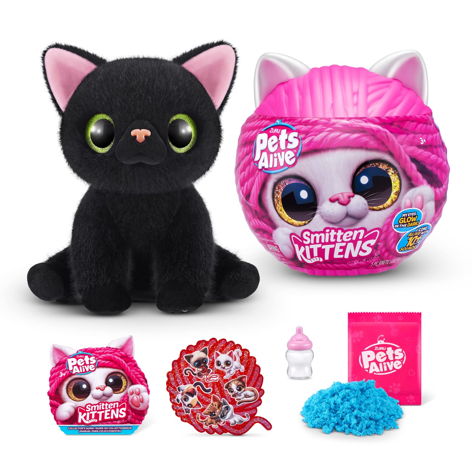 Smitten Kittens Surprise (Bombay Cat Lucky) by ZURU Nurture Play Soft Toy Unb...