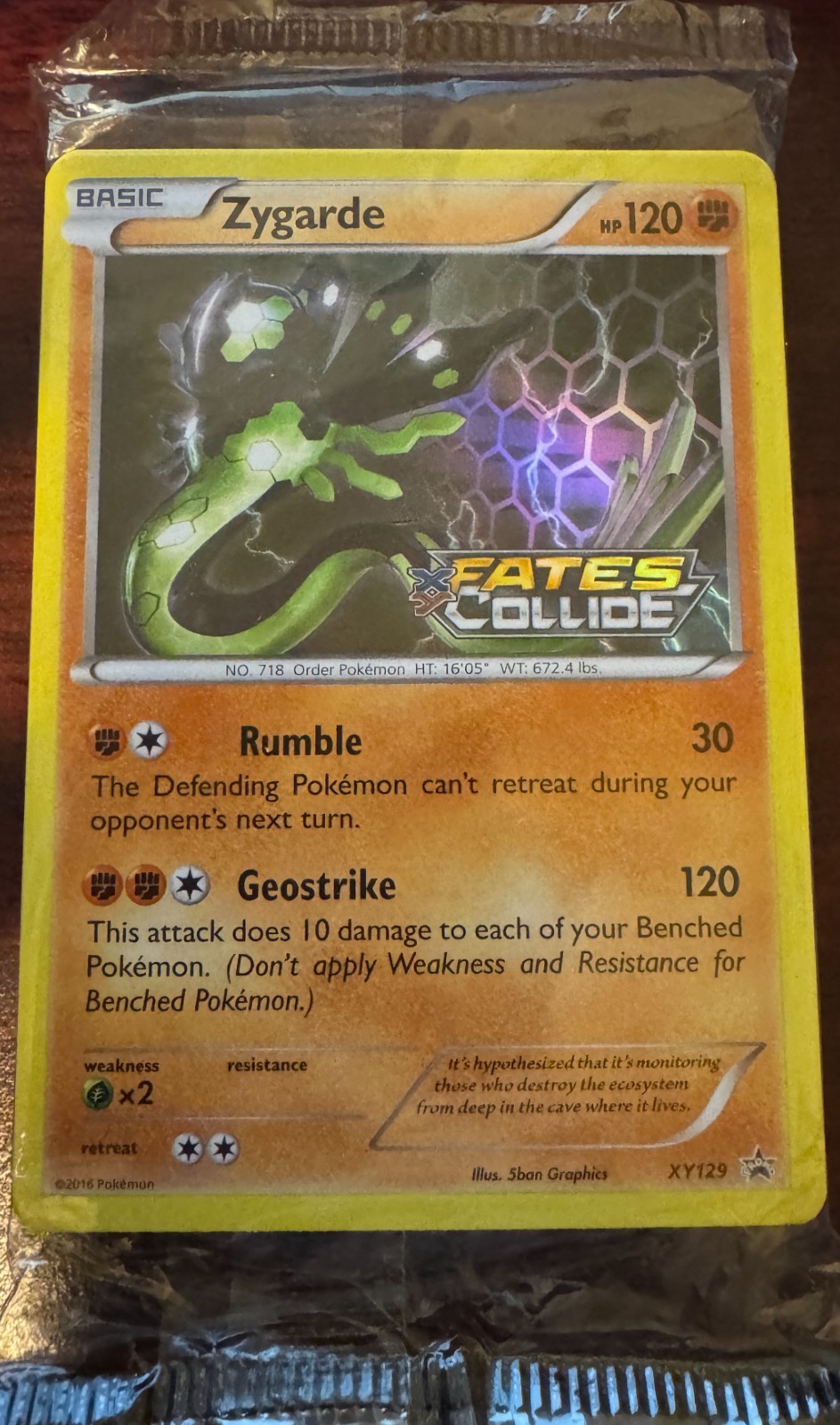 Pokemon Zygarde XY129 Fates Collide Sealed Prerelease Deck - Factory Sealed