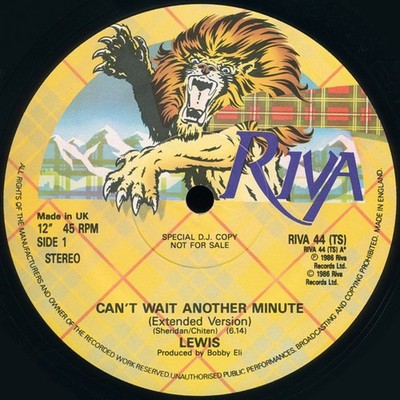 Lewis - Can't Wait Another Minute, 12'', (Vinyl)
