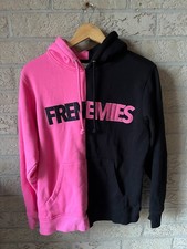 Rare Frenemies x Teddy Fresh Split Colour Hoodie (Pink/Black) Size Small
