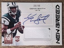 2013 Elite New Breed Prime Geno Smith RC Rookie #1 Patch Auto /49