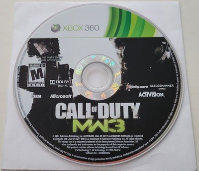 Call of Duty: Modern Warfare 3 (Xbox 360, 2011) Loose Disc Only! Good Cond!