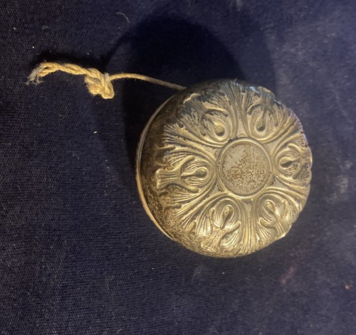 VTG Gorham Sterling YoYo Sterling Silver Cover 30 Steel Body Toy Floral Repousse
