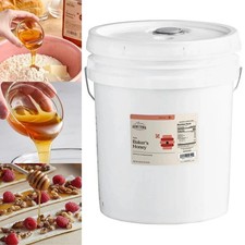 Pure Honey 60 LB Bulk 5 Gallon Pail Natural Kosher Gluten Free Bakers Special