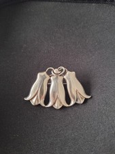 vintage Blumen Brosche, FAB Chilena - 900er S...