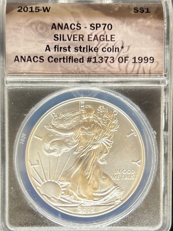 2015-W Silver Eagle MS70 ANACS SP70 (#PA4010100024)