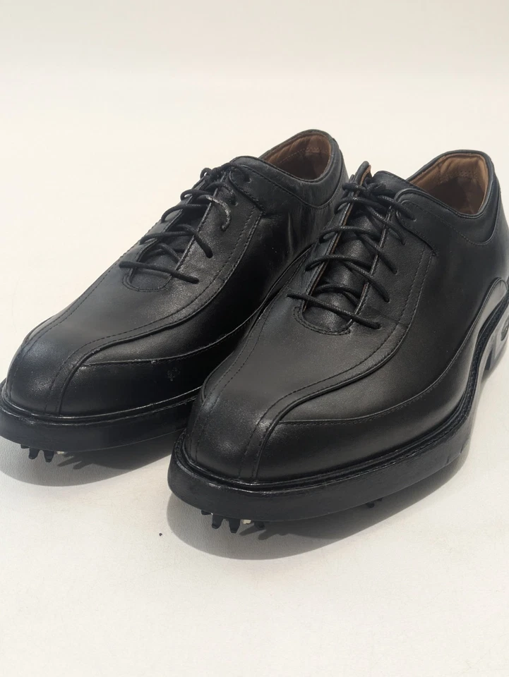 Callaway Golf 男式皮革钉鞋正装鞋黑色 9.5 码 — 第 2/4 张图片