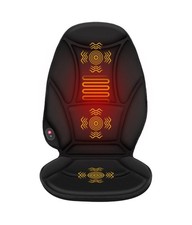 Vibration Back Massager with Heat, Seat Cushion Massager Chair Pad for Home Car