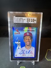 2023 Topps Chrome Platinum Blue Prizm Auto Rookie Jordan Walker SGC 10/10