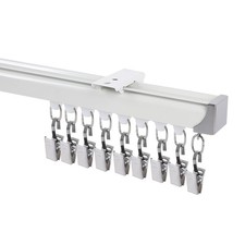Ceiling Curtain Track Set - Ceiling Mounted Heavy-duty Curtain Rods Room Divi...