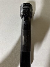 VINTAGE Mag-lite 2D 10" Black Aluminum Flashlight - Made in USA WORKS