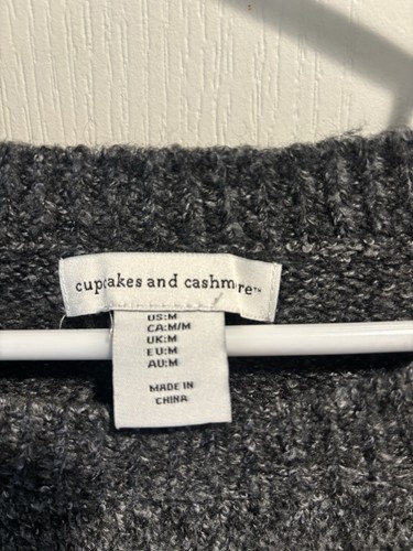 Maglione Cupcakes e Cashmere Grigio Medio Accogliente Cane Pet Top Camicia Antracite - Foto 3 di 9
