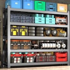 Heavy Duty 71" Garage Shelving Unit, 8000 lb Capacity Steel Rack For Warehouse